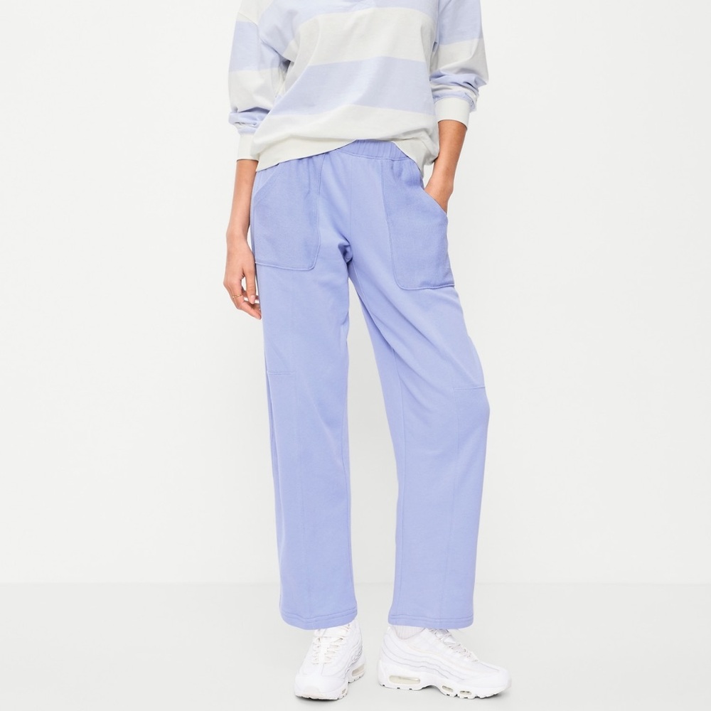 Old Navy Sweatsuit Oversized Raglan Sweatshirt SoComfy Sweatpants Flax Flower